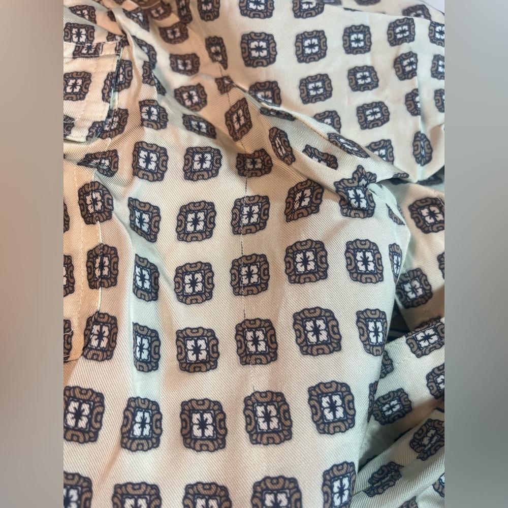 J.Crew Tie-waist shirt-dress in foulard print - Picture 7 of 9